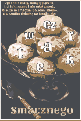 Pączki na tłusty czwartek. Żył sobie mały, okrągły pączek